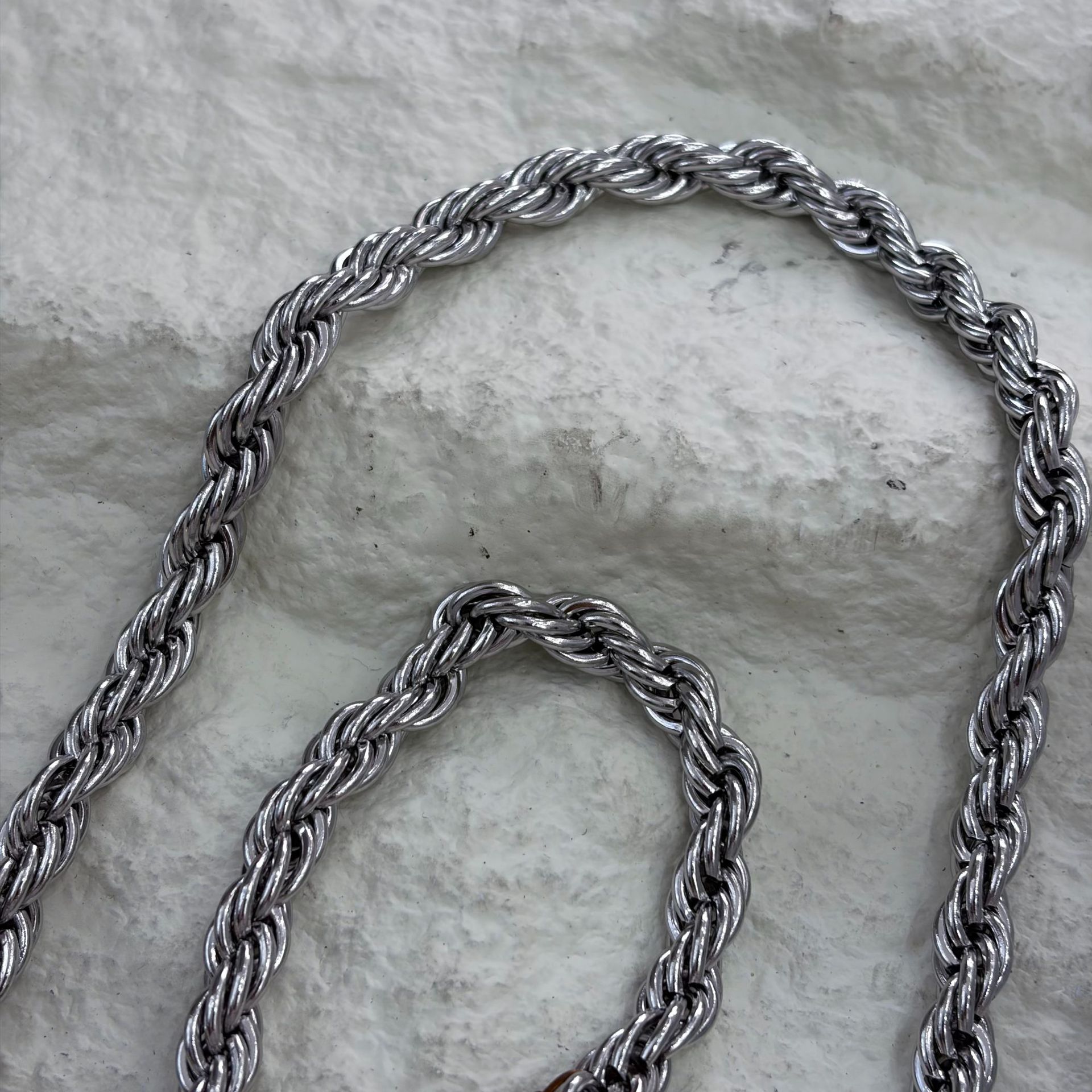 Metal twist chains, stainless steel twisted ropes, twist chains, jewelry accessories, bracelets, necklaces, semi-finished chains, multiple specifications pic 40