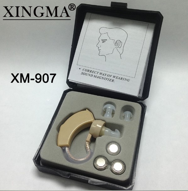 跨境专供XM-907助听器电池款扩音器老人声音放大器小型盒式辅听器详情7