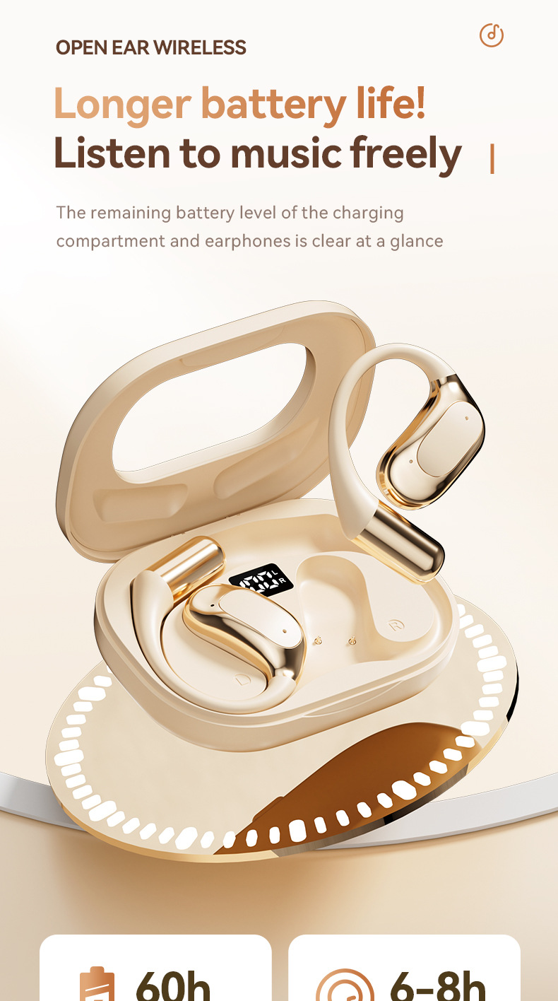 M115OWS wireless headphones dual-ear private mold Factory 2025 Blue Tooth Hua High-fidelity Stereo noise-cancelling ear-hanging style pic 13