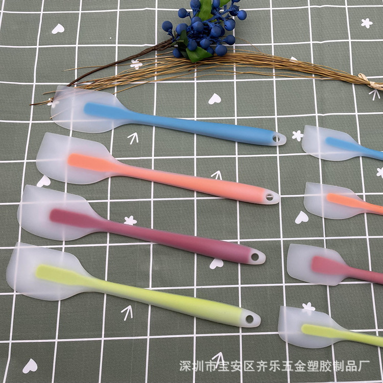 半透明一体硅胶刮刀搅拌奶油抹刀蛋糕牛油刮铲烘焙工具详情1