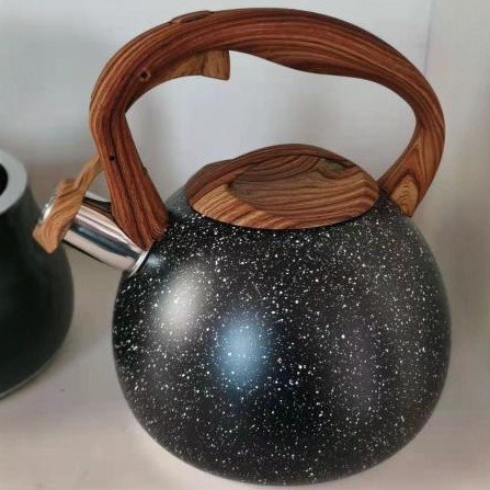 Stainless steel whistling kettle, 3-liter stainless steel whistling kettle, induction cooker, large-capacity kettle for boiling water pic 3