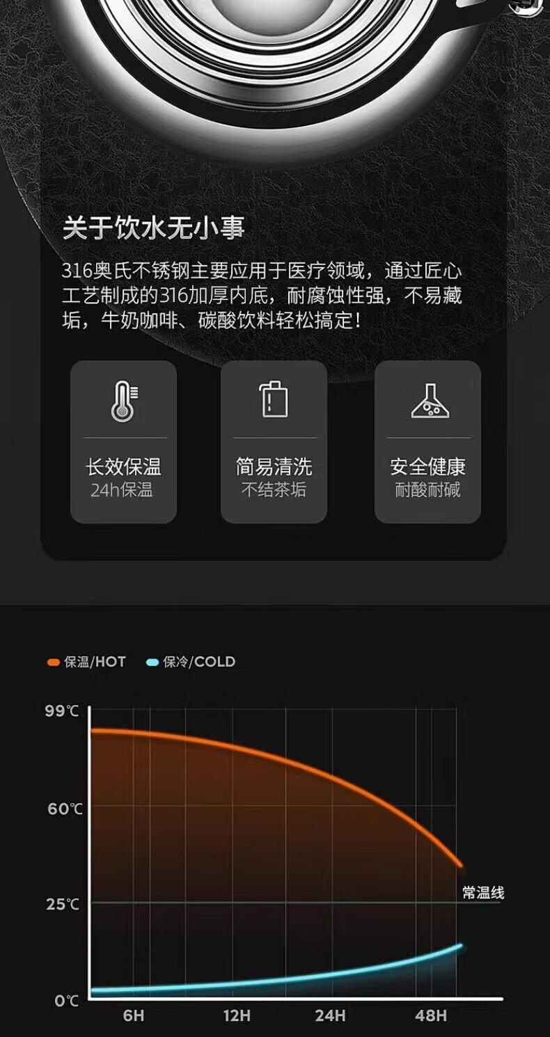 全钢316不锈钢保温杯男士女泡茶杯大容量水壶水杯茶水分离杯子详情7