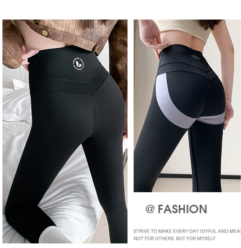 VV蜜桃白色鲨鱼裤女外穿春秋高高弹哑光打底裤高腰提臀瑜伽运动裤详情31