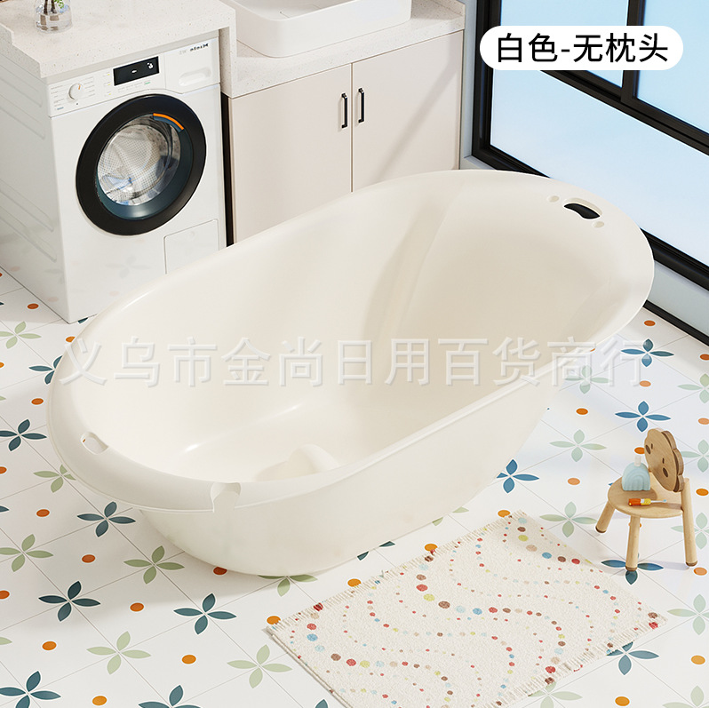 单浴盆带靠枕婴儿浴盆可坐洗澡盆一体式沐浴盆宝宝洗澡神器家居详情2