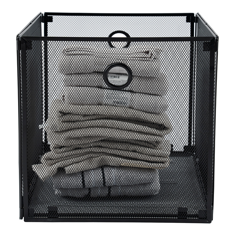 厂家批发定制金属铁网办公家用室内收纳篮收纳筐大号多功能收纳框详情8