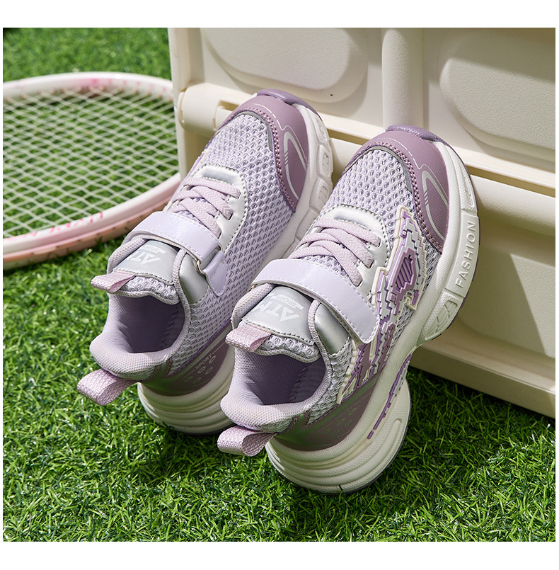 儿童运动鞋男女童老爹鞋2025春秋透气网面中童轻便软底跑步男童鞋详情12