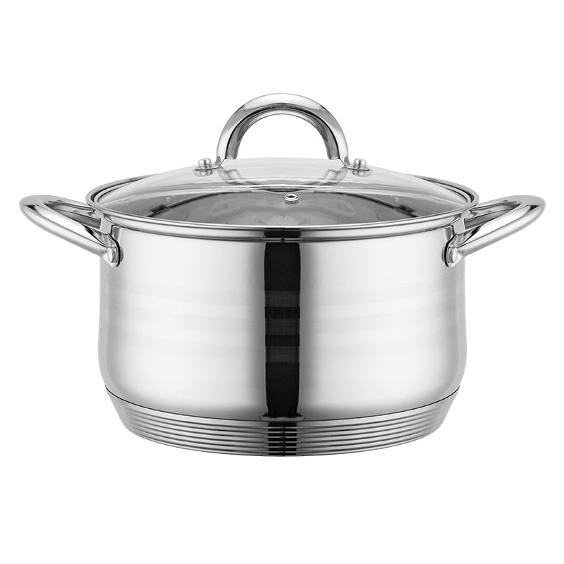 跨境不锈钢12件套锅线柄奶锅不锈钢汤锅蒸锅详情10