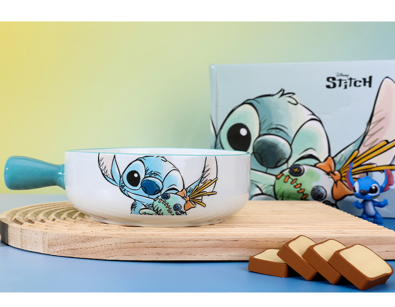 Stilzi Ceramic Tableware Set, cartoon handle bowl, ceramic salad bowl, cute rice bowl, personalized bowl and chopsticks gift box set pic 19