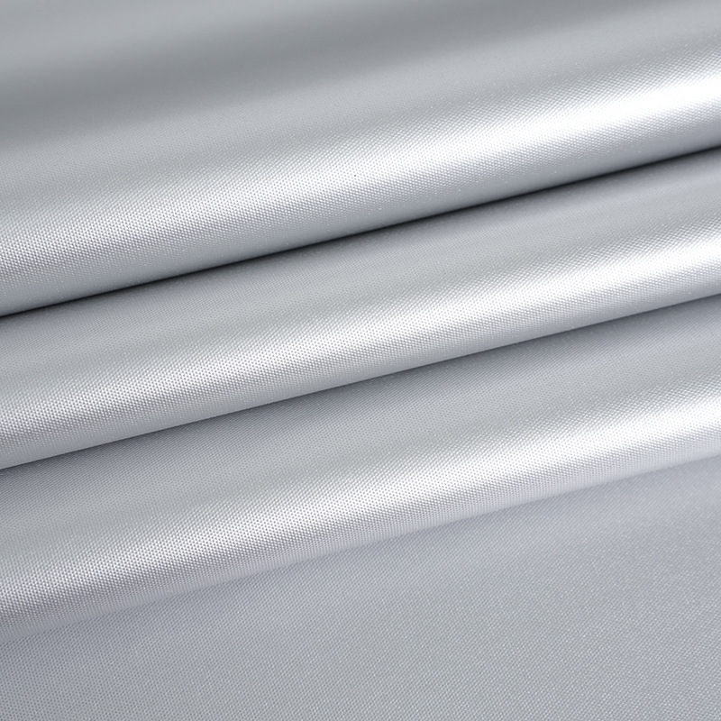 工厂现货210D牛津布加密黑丝防水涂银帐篷面料3000水压详情7