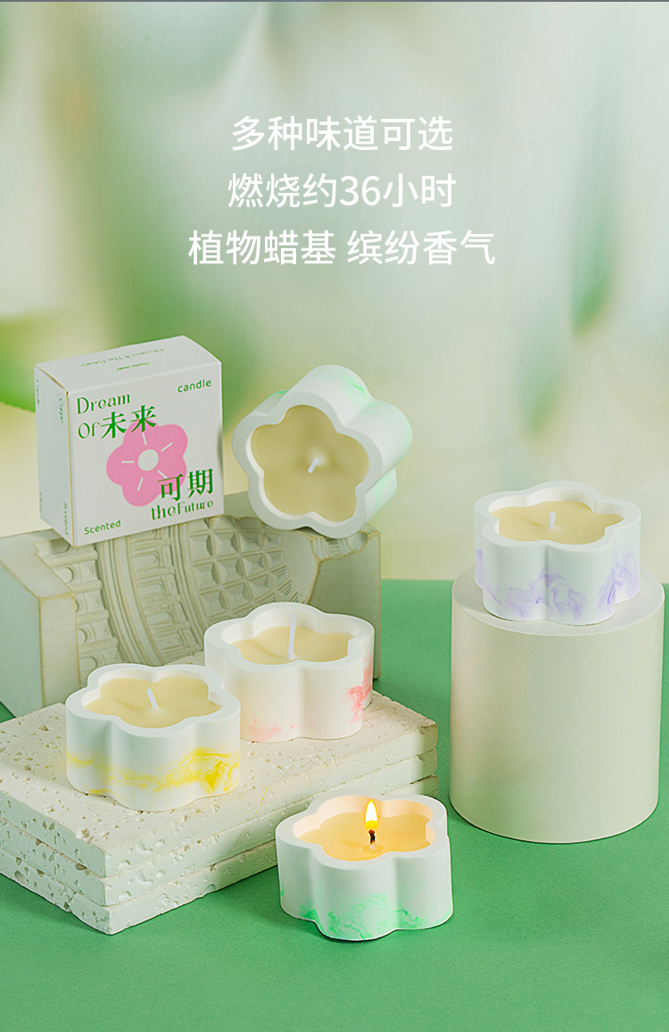 跨境香薰蜡烛批发可爱创意香氛大豆蜡摆件无烟手工氛围感伴手礼物详情13