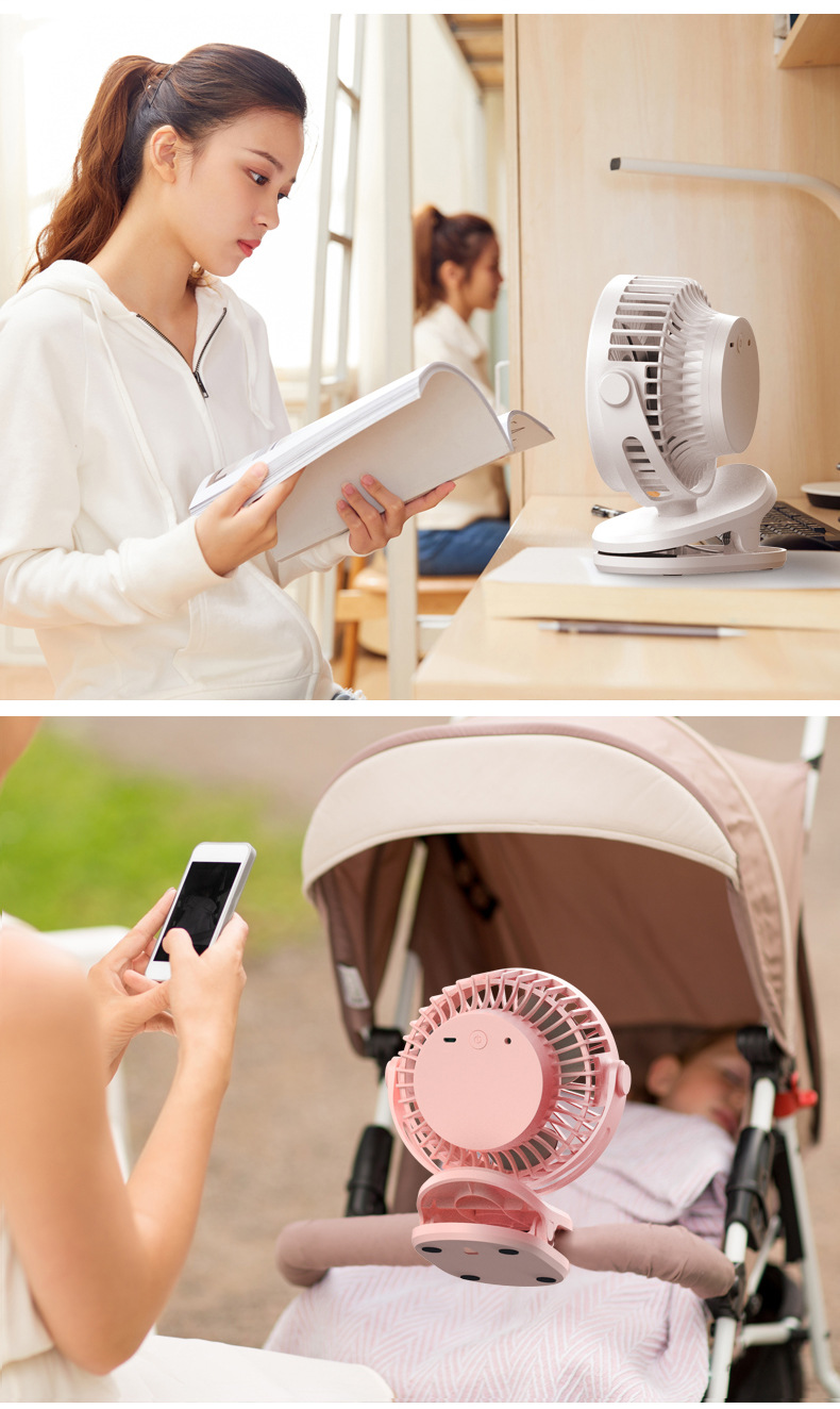 Clip fan manufacturer portable charging fan, outdoor small fan, mini fan, desktop fan, dormitory electric fan pic 14
