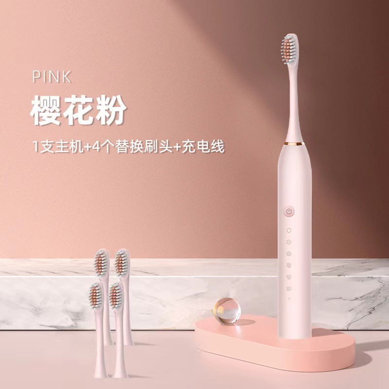 Cross-border best-selling soft-bristled electric toothbrushes, couple models, adult models, charging models, soft-bristled brush heads, factory wholesale in stock pic 12
