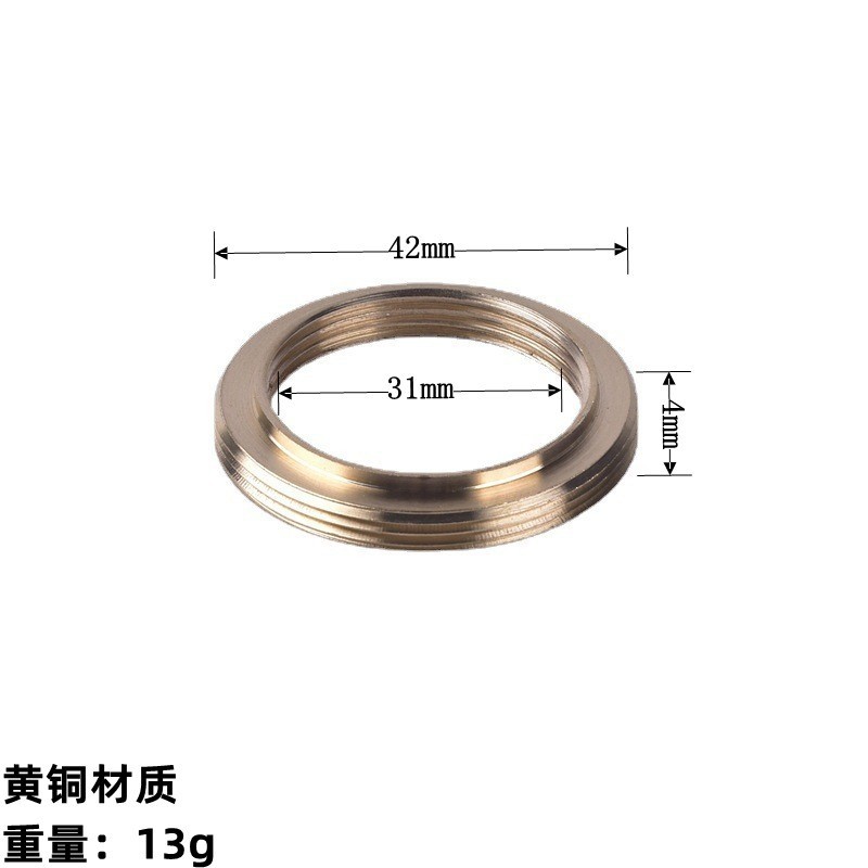 黄巢水暖五金配件冷热水龙头配件底座铜高脚螺帽固定脚螺丝螺帽详情19
