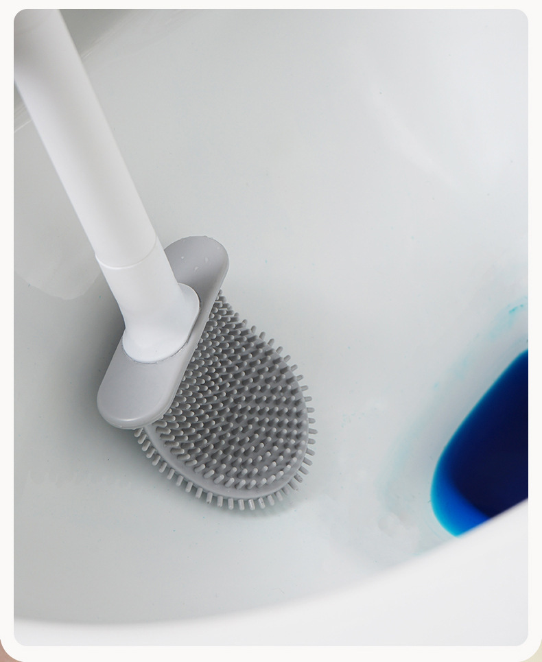 Xiangjia wall-mounted toilet brush without holes, no dead corners toilet cleaning brush, detachable rod household toilet brush wholesale pic 12