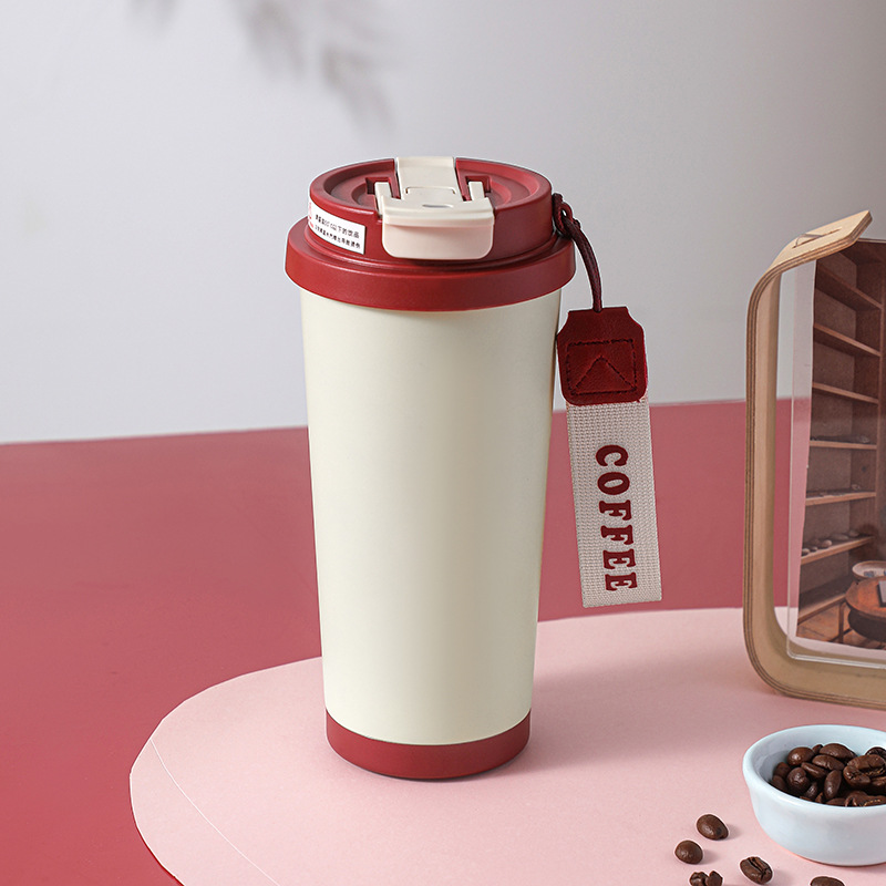 铃兰花咖啡杯316不锈钢保温杯高颜值便携水杯大容量车载杯子定制详情21