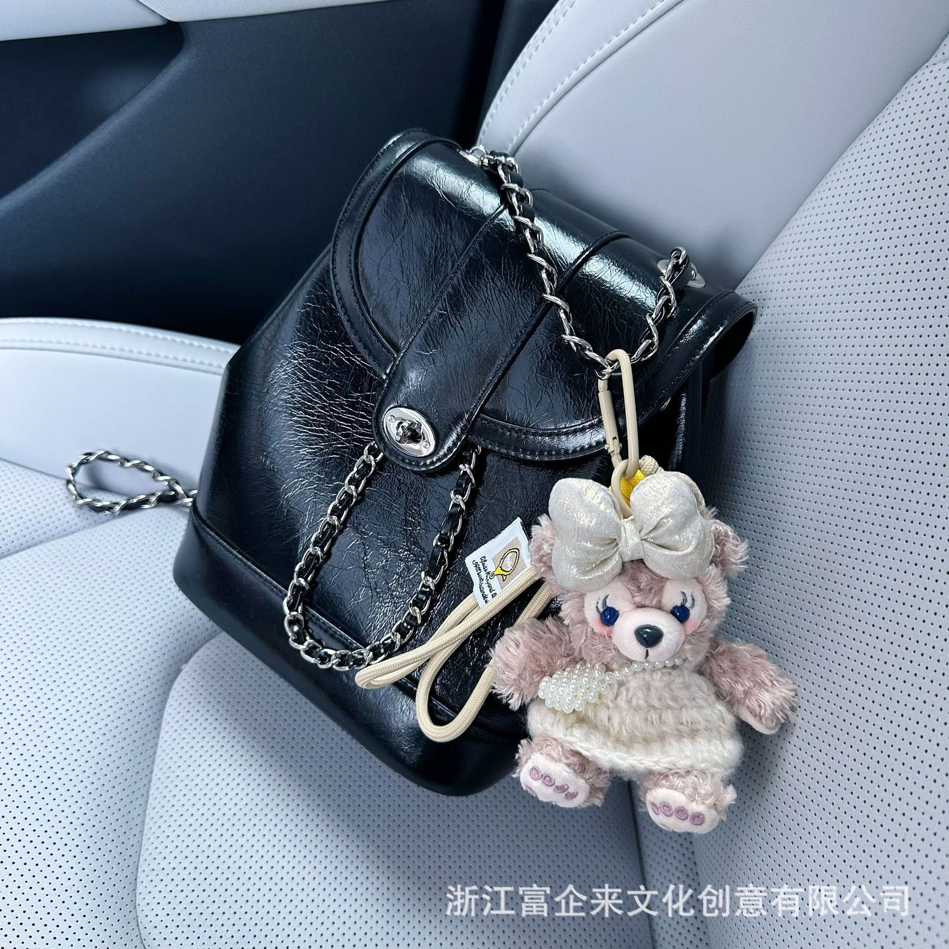 小红书同款卡通雪莉玫挂件创意毛绒公仔汽车钥匙扣玩偶包挂饰礼物批发详情3