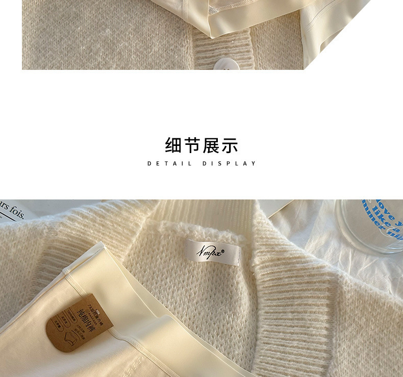 高腰收腹纯棉7A抗菌纯绵裆软糯亲肤简约纯色少女包臀女士三角裤详情13