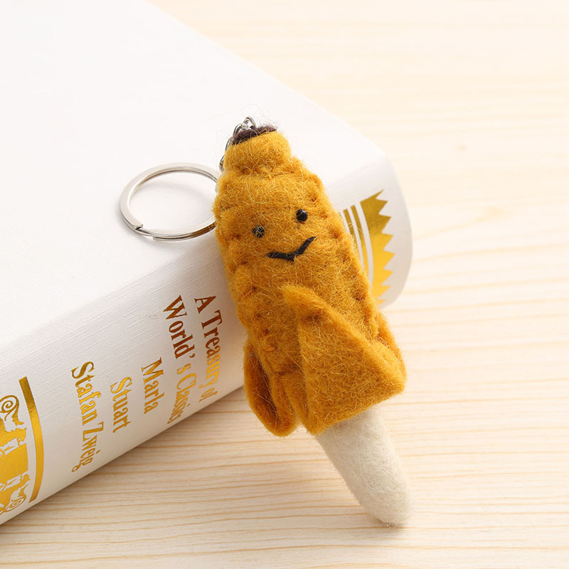 水果手工羊毛毡挂件立体玩偶挂饰创意包包挂饰可爱挂件源头厂家详情9