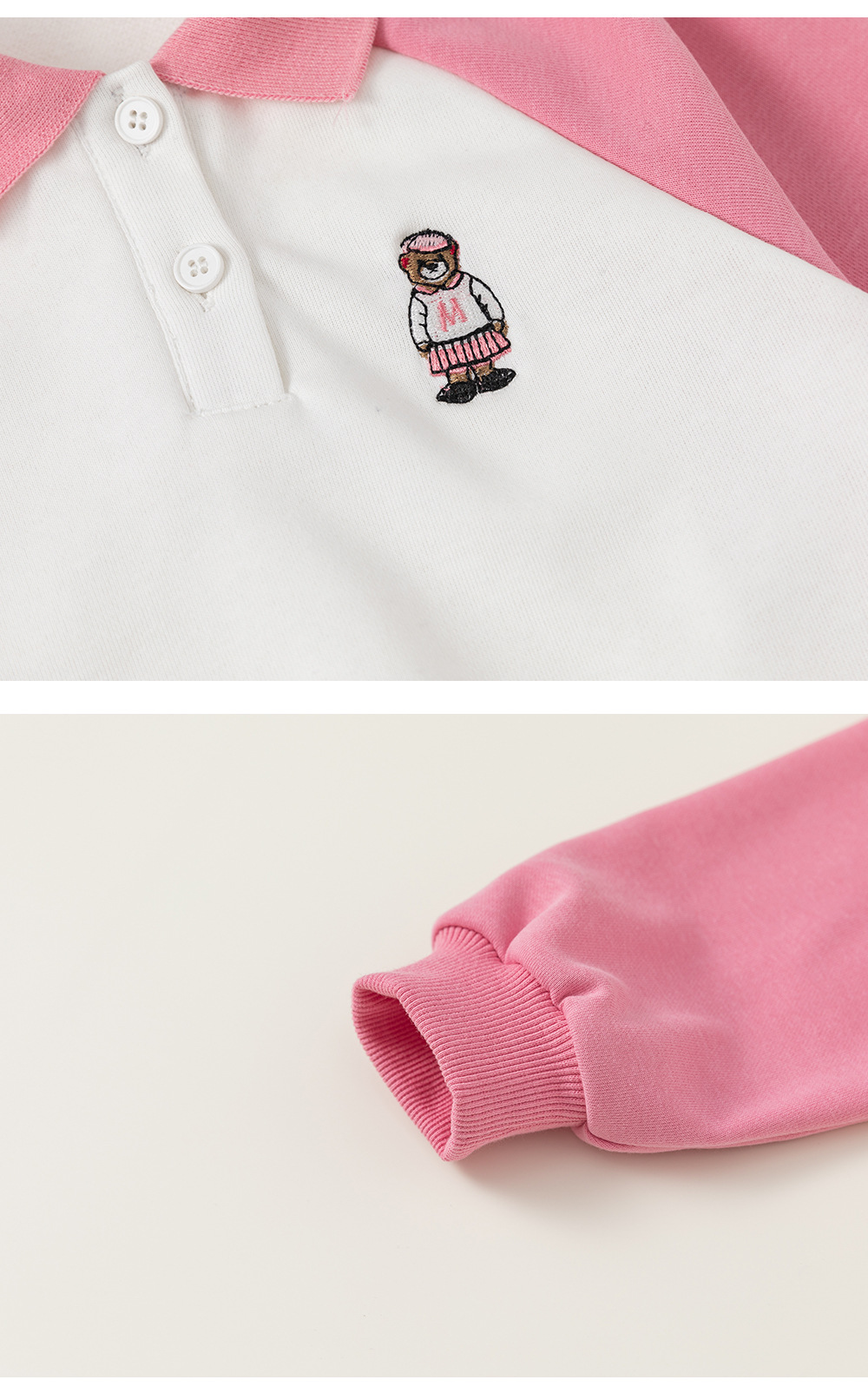 宥宝童装春季女童POLO领卫衣百褶裙两件套女童学院风套装CT24046详情23