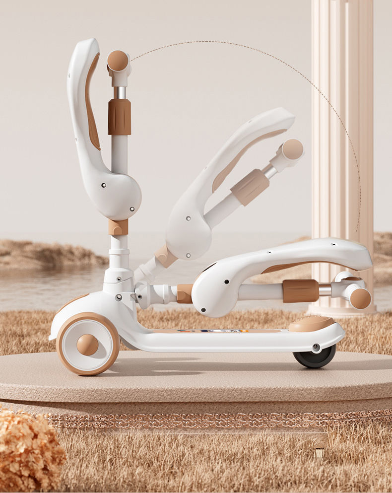 滑板车儿童1一3-6一12岁可坐骑踏板三合一溜溜车加宽加厚滑板车详情10