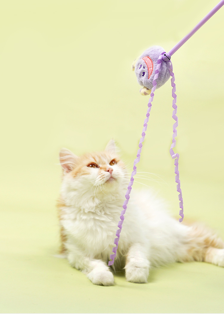 逗猫棒猫咪自嗨互动猫玩具耐咬毛绒铃铛解闷幼猫消耗体力逗猫杆详情3