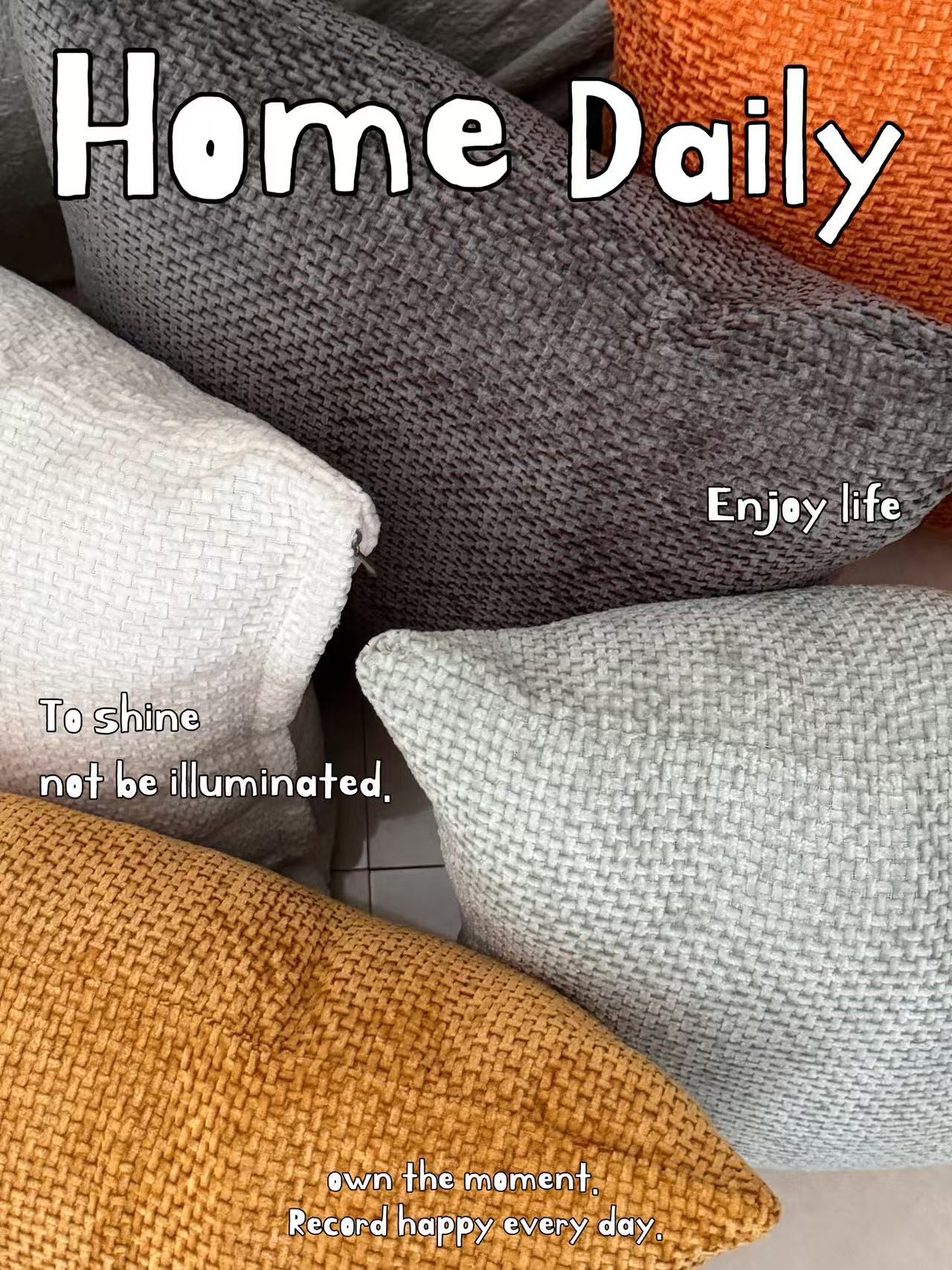 Cross-border Nordic solid color Chenille texture throw pillows, living room sofa cushions, bedroom headboard backrests, home soft furnishings pic 9