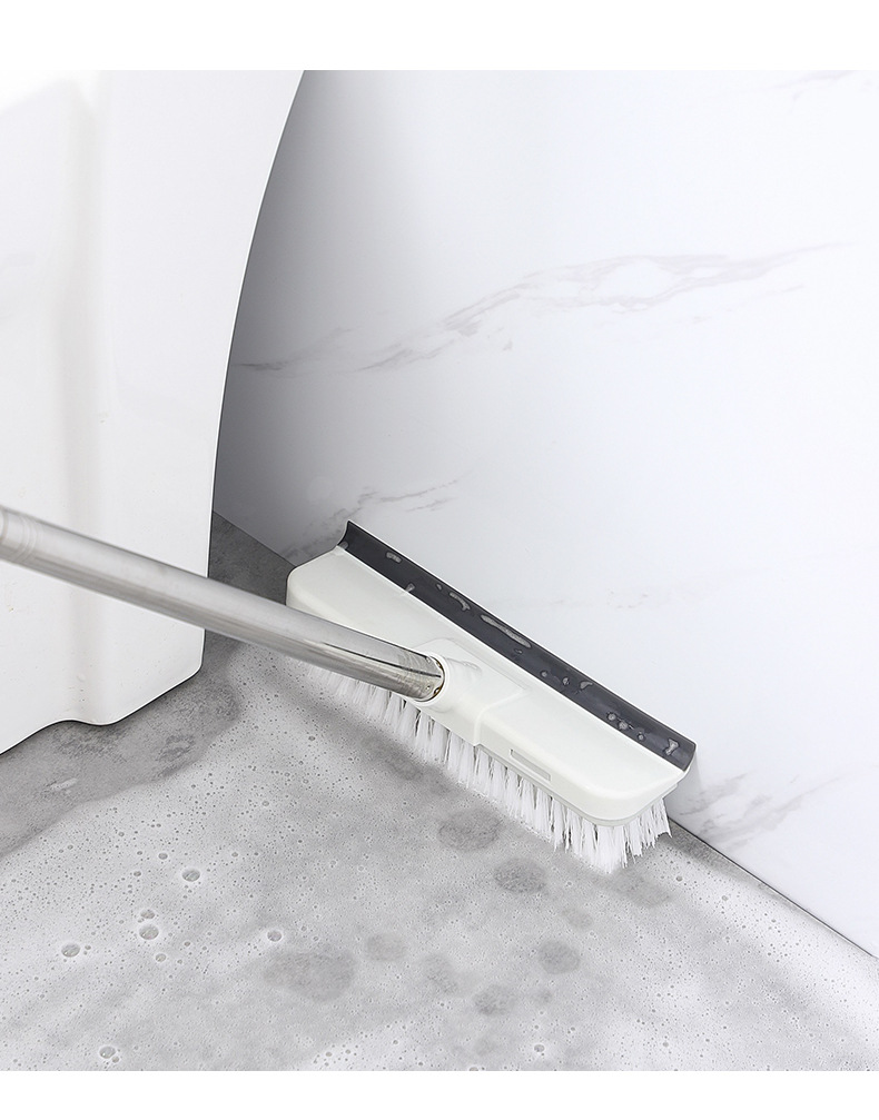 Hard-bristled brush, bathroom floor brush, long-handled bathroom cleaning brush, floor gap brush, toilet cleaning wonder, floor scrubber pic 12