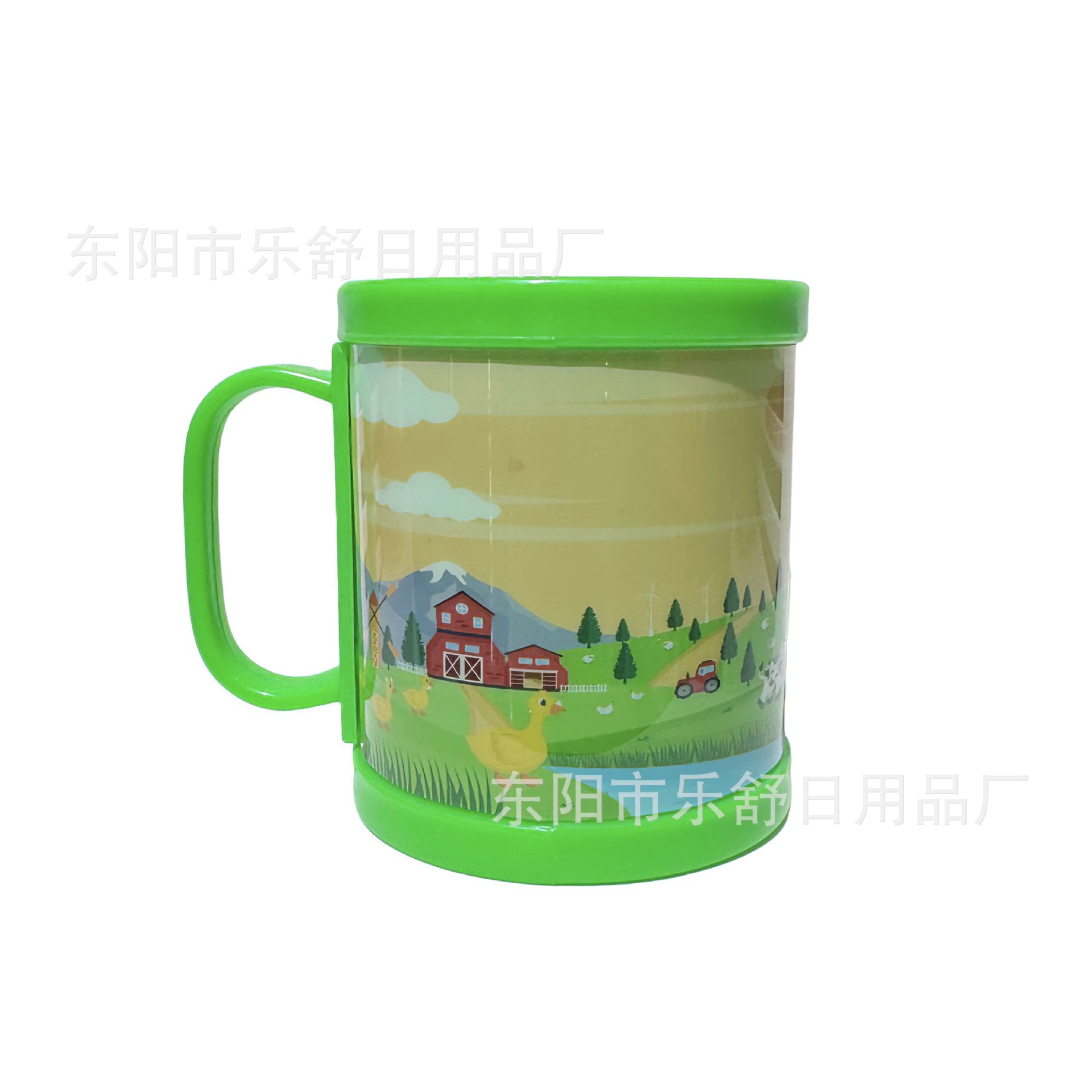 精品卡通可爱色彩缤纷马克杯漱口杯卡通套皮杯学生夏季便携塑料杯详情15