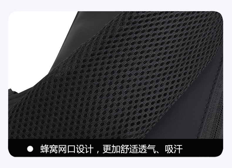 单肩包男款潮流防盗密码锁男士胸包尼龙外贸新款大容量斜挎包手提详情44