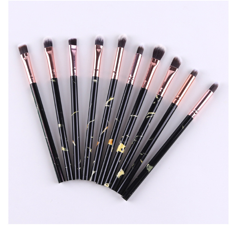 跨境彩妆刷套装大理石纹便携式10支化妆工具美妆护肤批发化妆用品详情15