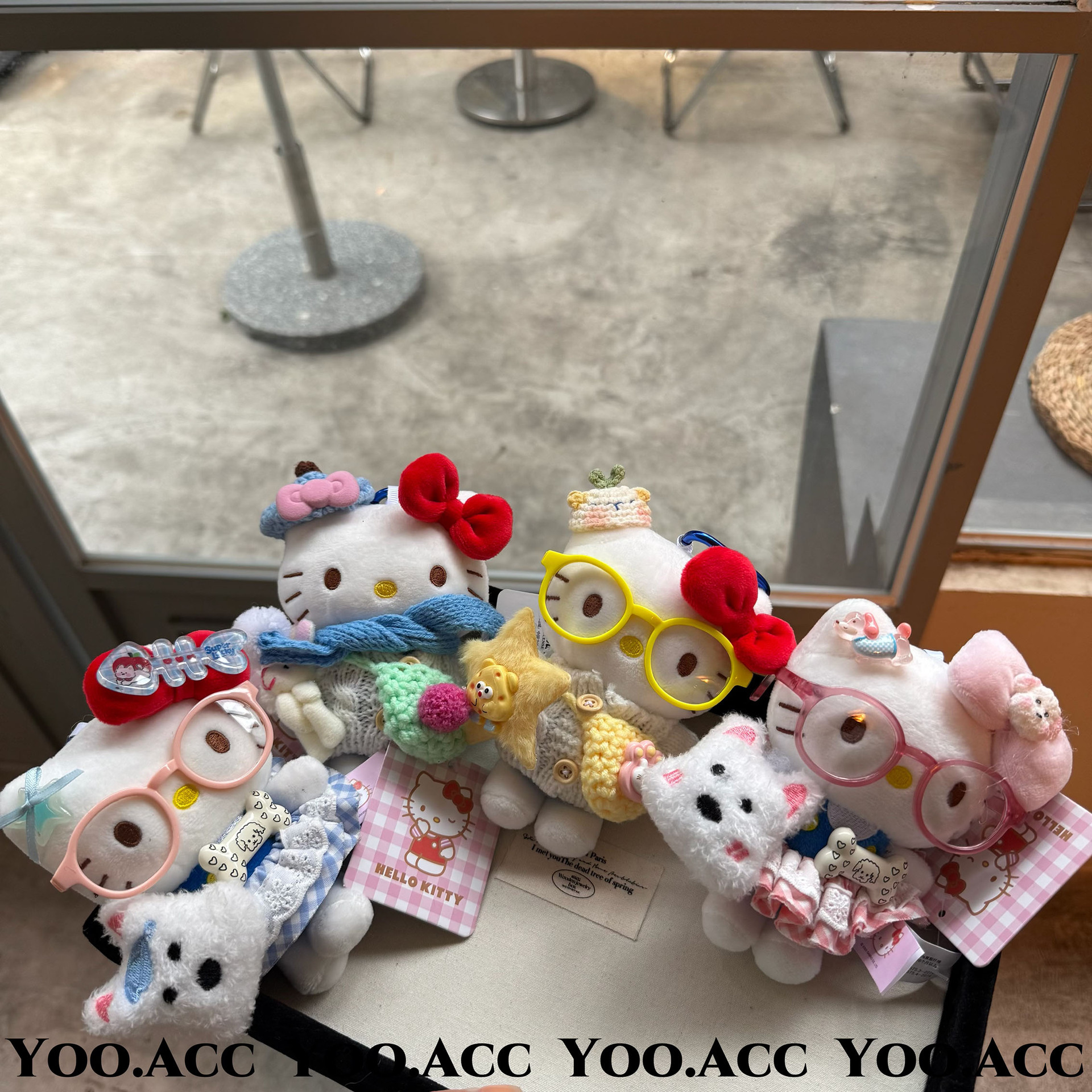 【YOO】正版卡通KT包挂韩国东大门可爱玩偶毛绒公仔小红书钥匙扣详情2