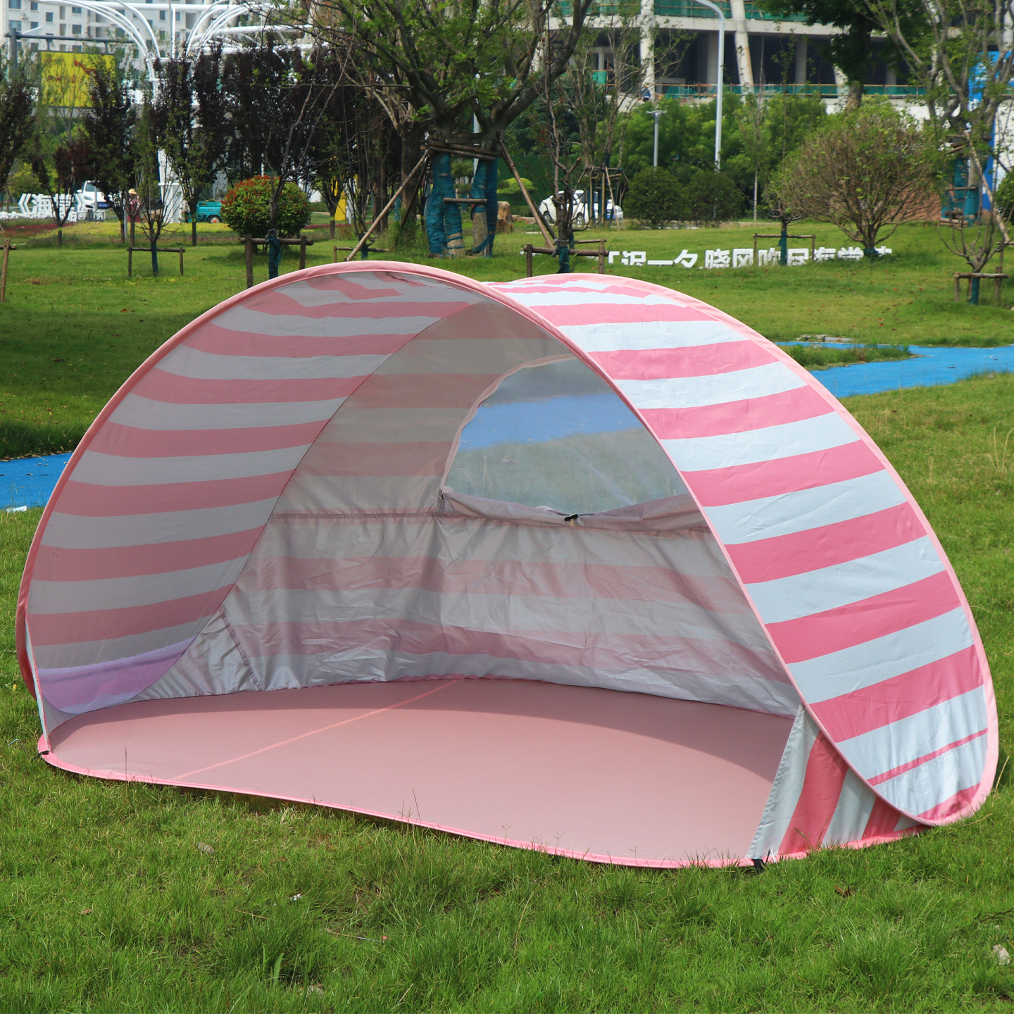 沙滩帐篷免搭建供应跨境亚马逊全自动1秒速开户外遮阳帐篷厂家详情3