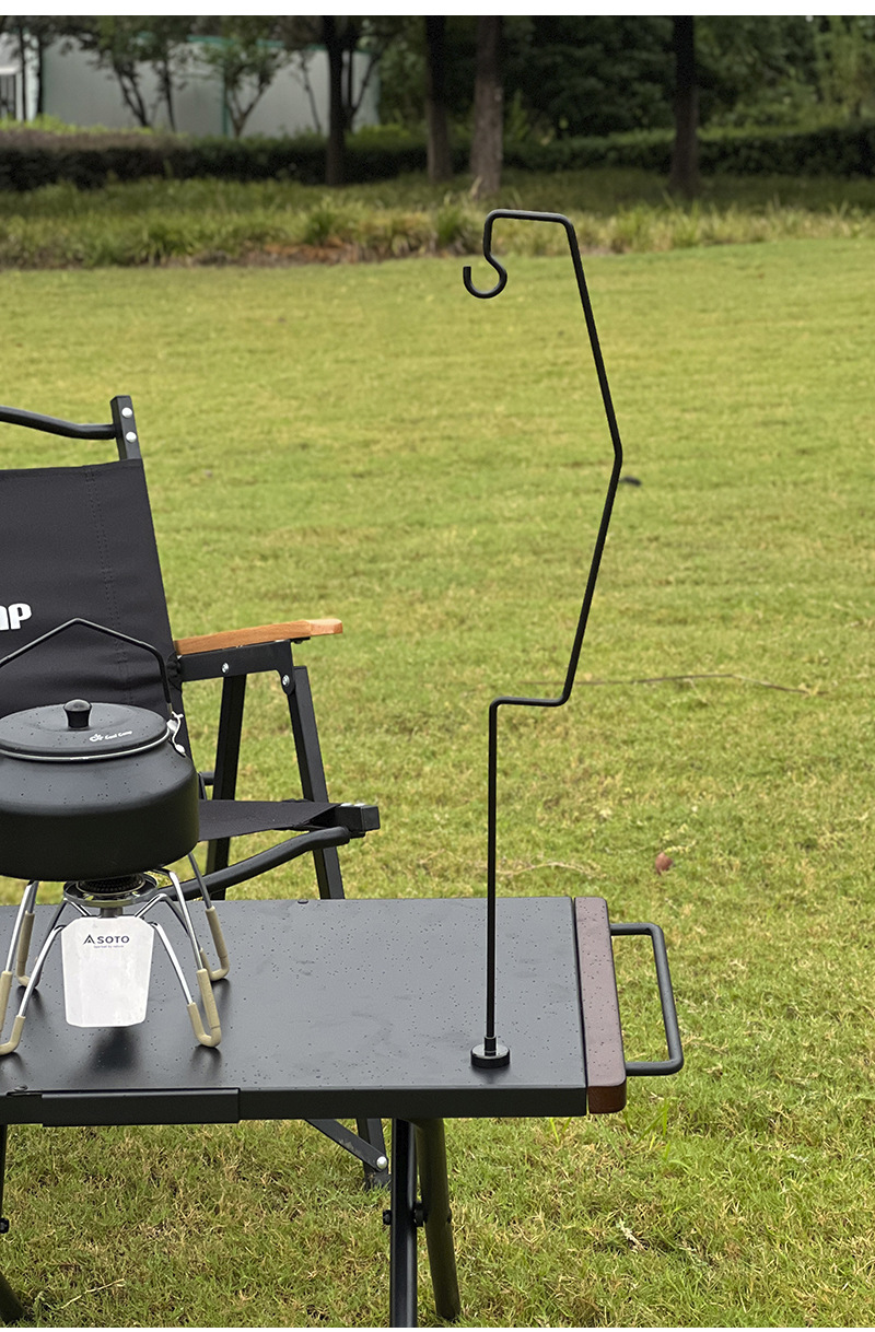 COOLCAMP山地野营用品户外露营桌灯架IGT桌灯架复古铁艺详情3