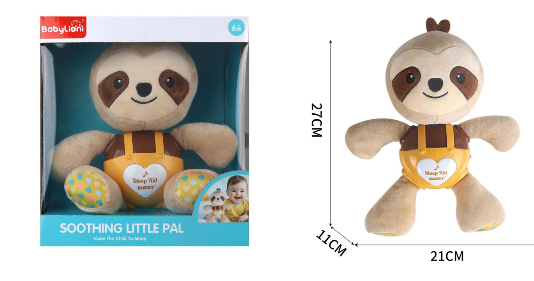 Cross-border infant and toddler audio-visual shaking music soothing doll educational early education plush fabric doll gift mascot pic 5