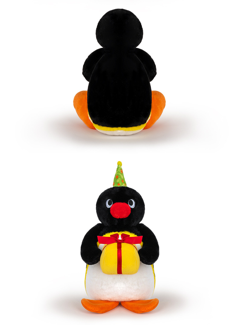 Genuine pingu penguin plush toy doll, birthday cake, cartoon soothing doll, birthday gift doll pic 7