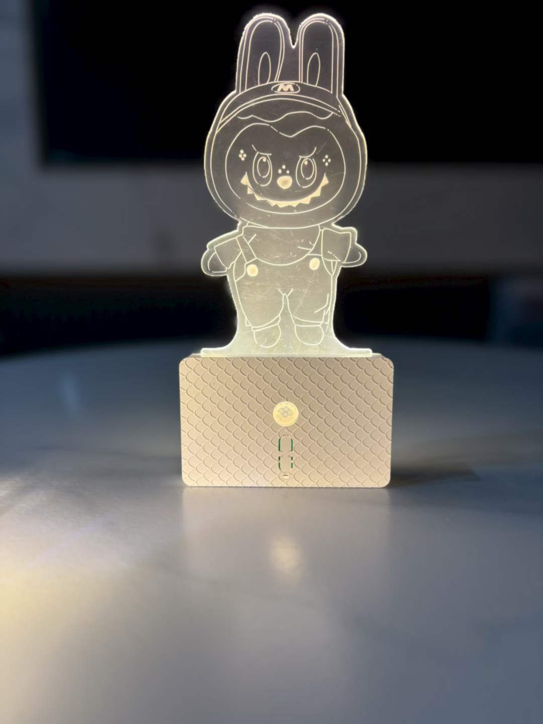 Cartoon doll sensor light charging model, sensor night light cross-border model, seven-color night light ambient light, acrylic glass pic 20