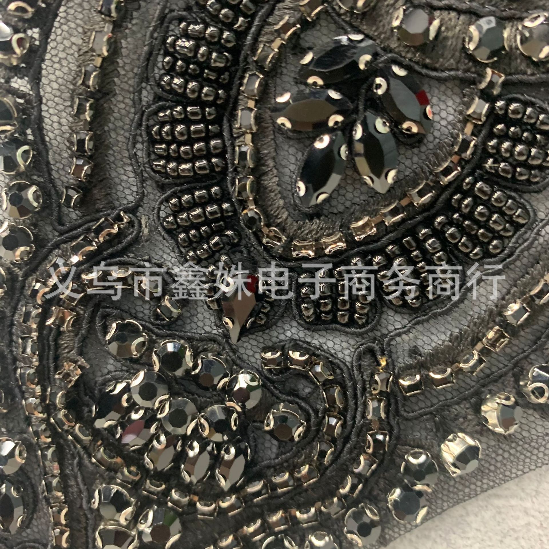 DIY hand-sewn rhinestone clothing accessory stickers for evening dress accessories pic 3