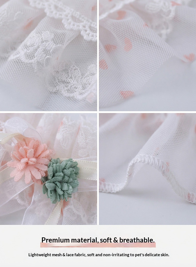 New pet supplies: Cat drool wipes, dog collars, exquisite wooden lace bibs, cute factory direct sales pic 15