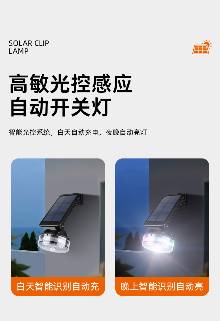 Cross-border new outdoor solar-powered sensor pull wire wall lamp simulation monitoring, no need for charging, large-capacity garden lamp pic 11