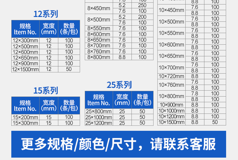 尼龙扎带厂家8*200*4*250*5*300*黑白色捆绑自锁塑料扎帯卡扣批发详情15