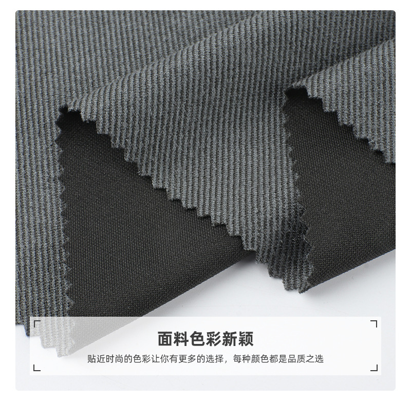 【 Processing and Customization 】 Five-piece twill suede ribbed fabric for spring and autumn hoodie outerwear pic 8