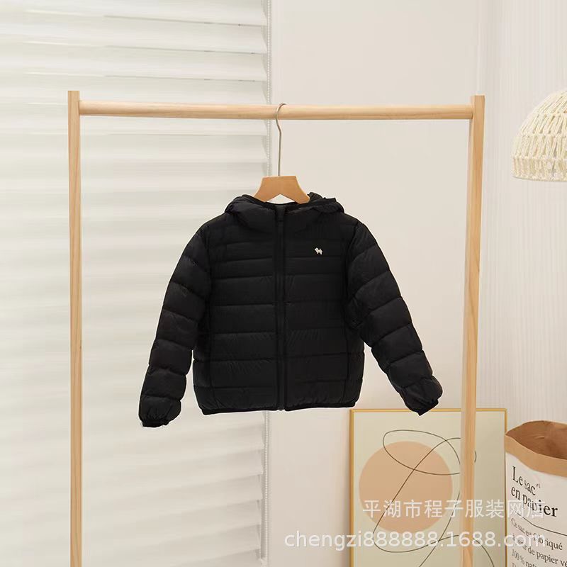 儿童新款超轻羽绒服白鸭绒轻薄连帽外套男童女童中大童春秋短款详情23