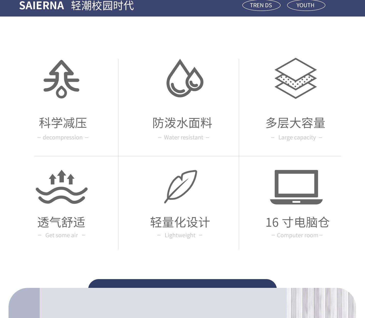 The 2025 new model of camouflage schoolbag for junior and senior high school students, large-capacity backpack for reducing burden and protecting the spine, and graffiti backpack pic 2