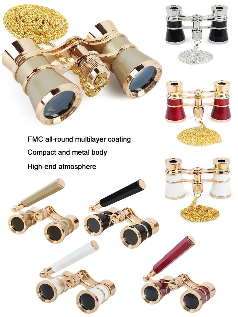 看演出迷你双筒望远镜高清观剧话剧舞台剧复古小型微型袖珍望眼镜详情3
