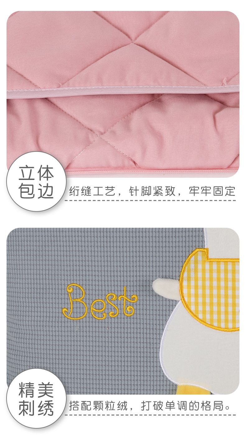 卡通绗缝抱枕被康乐屋沙发抱枕被子二合一两用空调被车载抱毯厚款详情14
