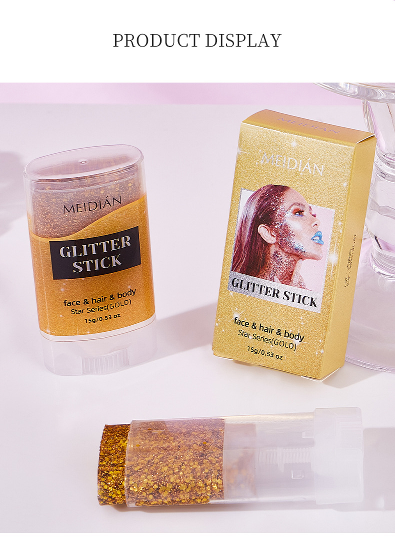 【跨境专供】魅点闪光棒闪光粉金银钻星石粉极光粉舞会氛围感批发详情18