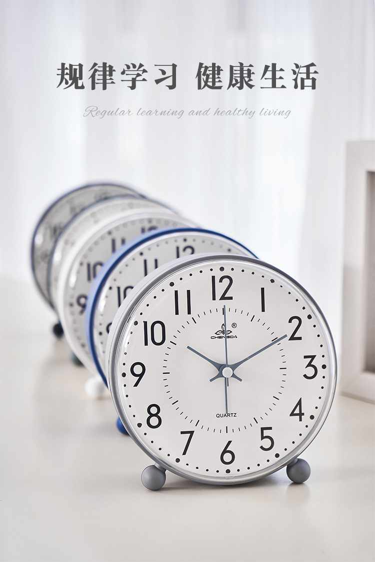 简约台式钟大尺寸数字钟表桌面学生闹钟A319-A320详情3
