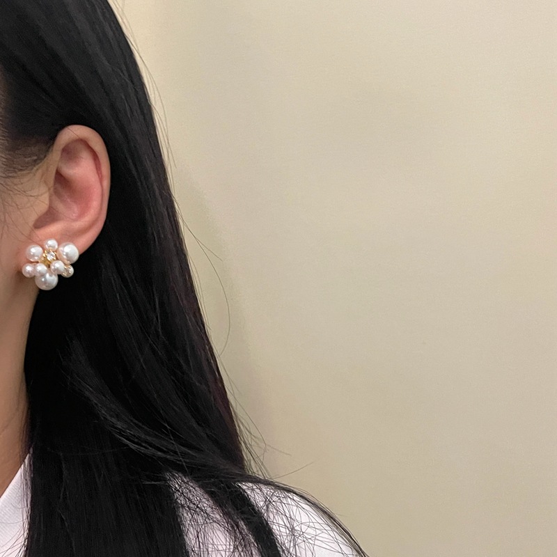 小众设计感珍珠耳环锆石轻奢风高级感925银针韩版春夏新款个性女~详情19