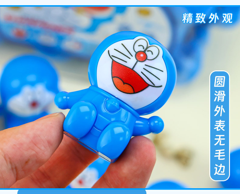 卡通叮当猫蓝色哆啦A梦造型卷笔刀全自动削笔机水豚KM8608小提琴造型详情7