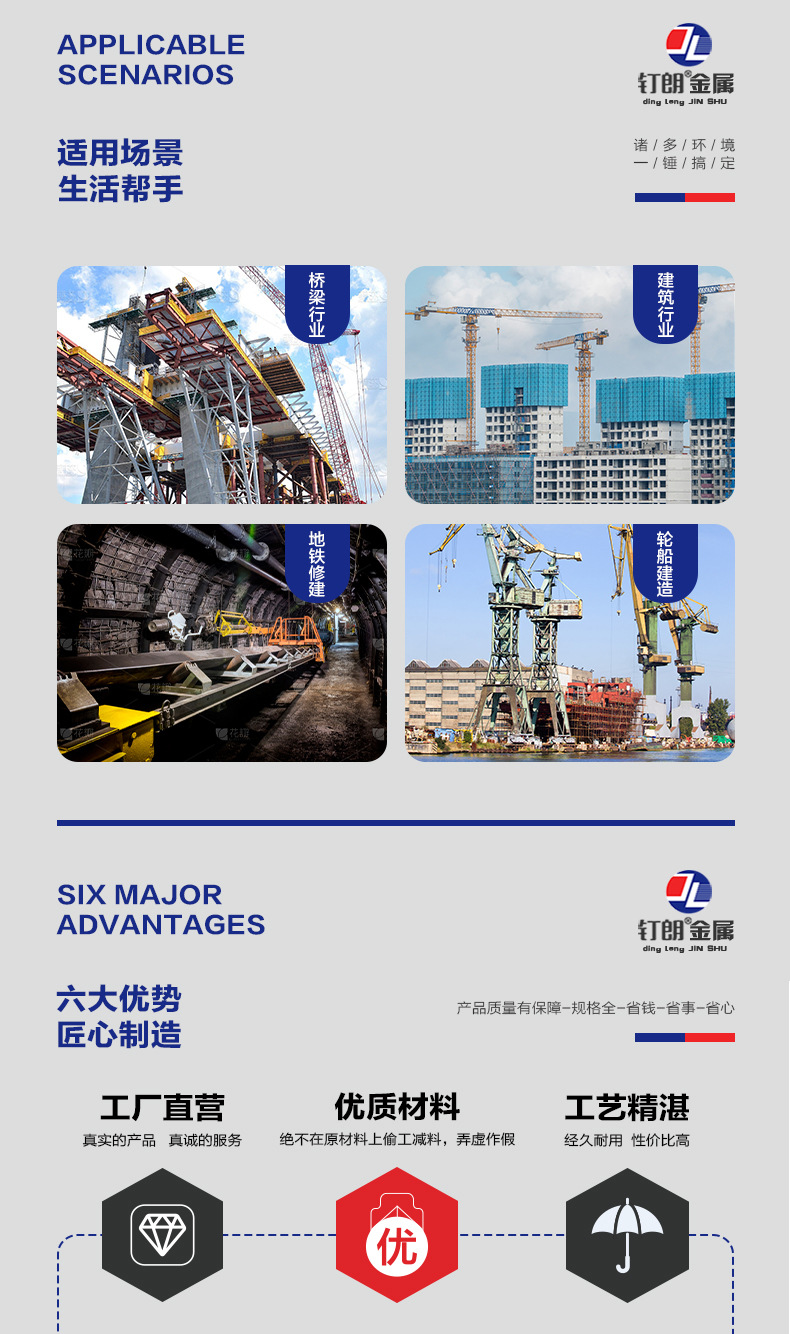 钉子铁钉圆钉洋钉木工钉1.5寸2寸2.5寸3寸4寸5寸6寸家用小铁钉子详情2